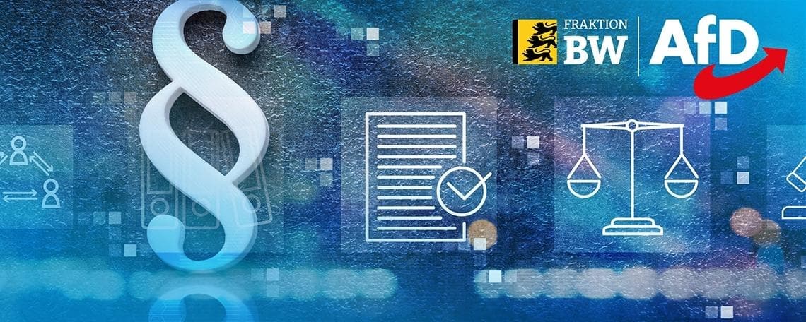 Rechtswissenschaftliche Fachkraft (m/w/d) für parlamentarische Beratung im Ständigen Ausschuss bei AfD-Fraktion im Landtag von Baden-Württemberg