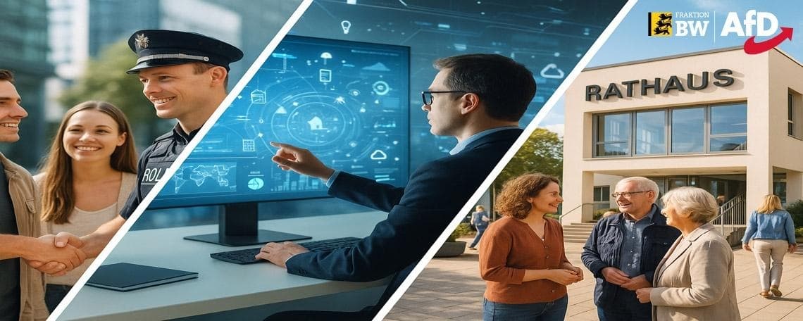 Parlamentarischer Berater / Fraktionsreferent Innenpolitik (m/w/d) für unseren Arbeitskreis Inneres, Digitalisierung und Kommunen bei AfD-Fraktion im Landtag von Baden-Württemberg