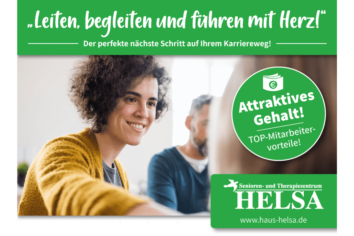 Pflegedienstleitung für den Demenz-Bereich (m/w/d) bei Senioren- und Therapiezentrum Helsa GmbH