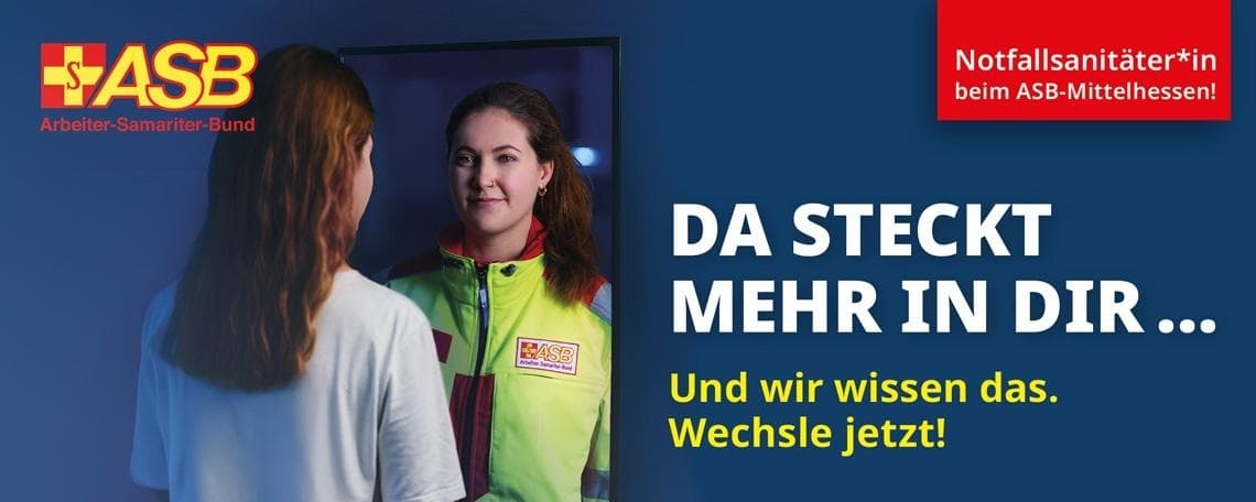 Notfallsanitäter (m/w/d) beim ASB-Mittelhessen bei Arbeiter-Samariter-Bund Regionalverband Mittelhessen