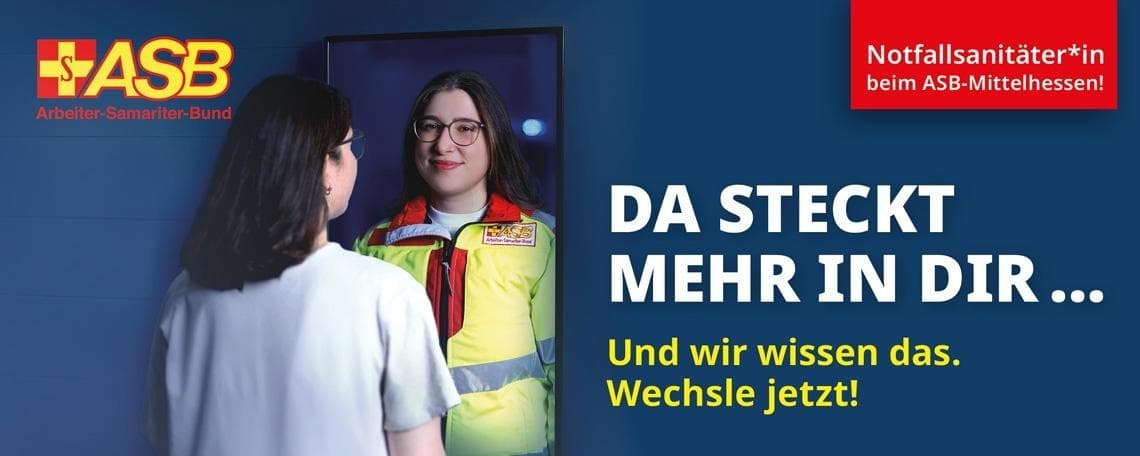 Notfallsanitäter (m/w/d) beim ASB-Mittelhessen bei Arbeiter-Samariter-Bund Regionalverband Mittelhessen