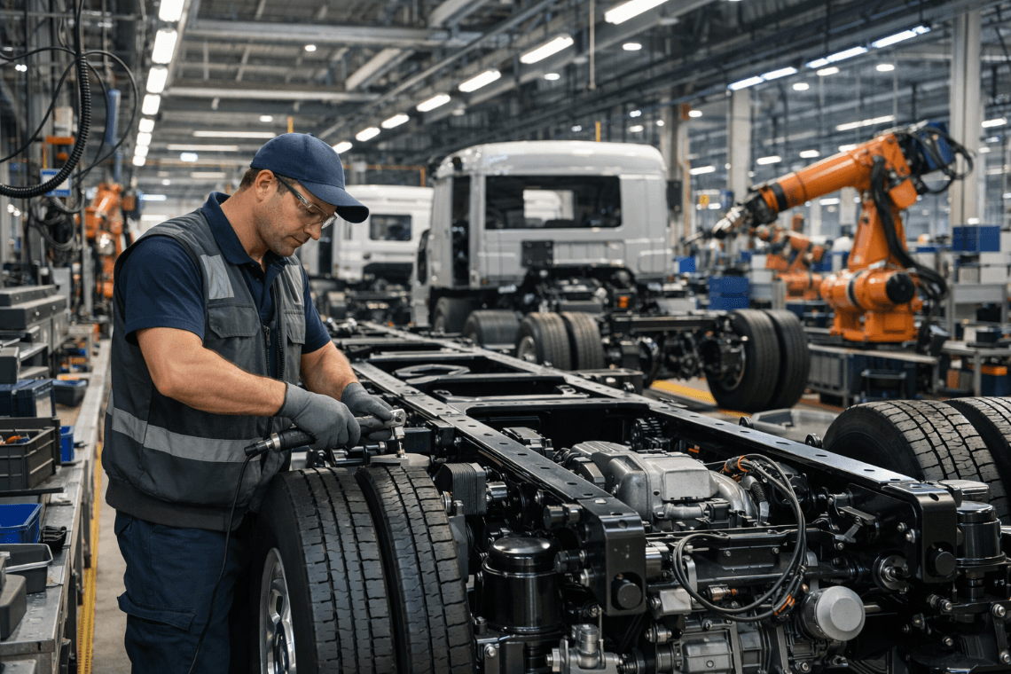 Produktionsmitarbeiter Nutzfahrzeugbau (m/w/d) bei Job find 4 you Personalmanagement GmbH