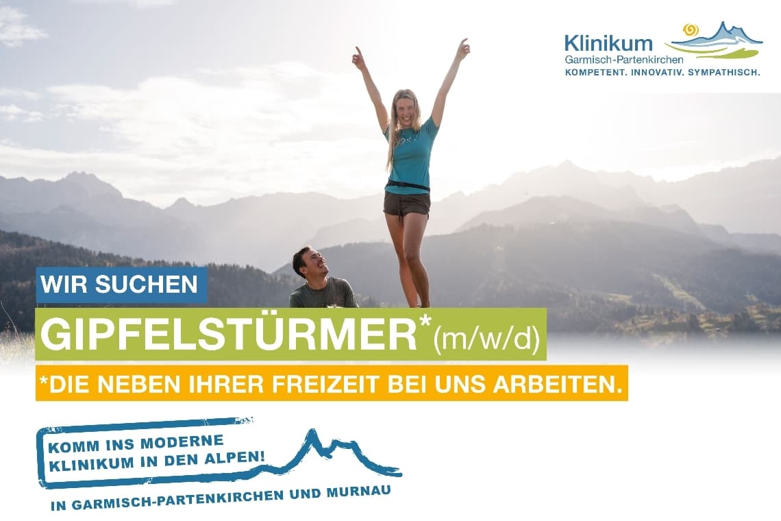 Auszubildende Pflegefachfrau-/mann (m/w/d) bei Klinikum Garmisch-Partenkirchen GmbH
