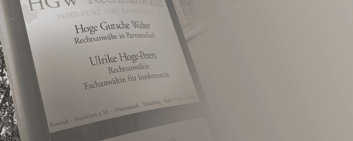 Kauffrau/-mann (w/m/d) für Büromanagement bei Hoge Gutsche Walter Rechtsanwälte in Partnerschaft