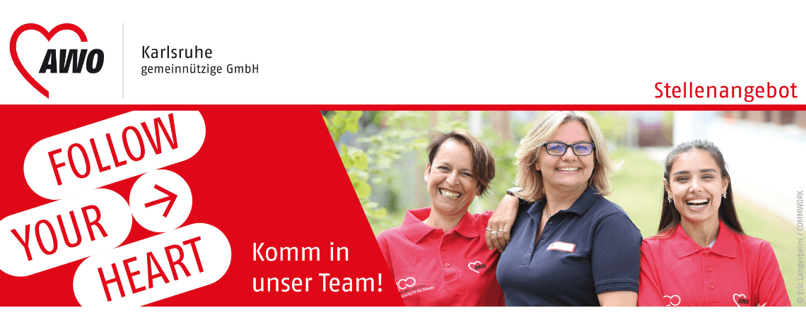 Examinierte Pflegefachkraft (m/w/d) Kennziffer: 0001_00738 SZ Knielingen bei AWO Karlsruhe gGmbH