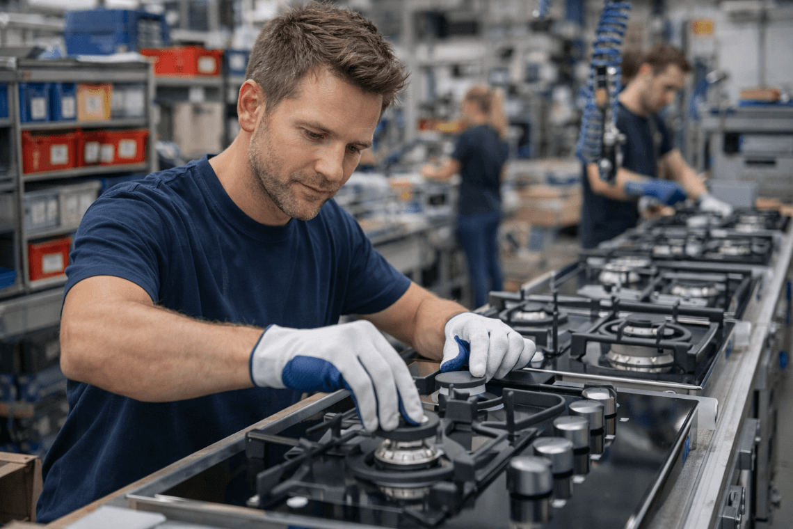 Produktionsmitarbeiter (m/w/d) für die Kochfeld- oder Dampfgarermontage bei WWL-flex GmbH & Co. KG