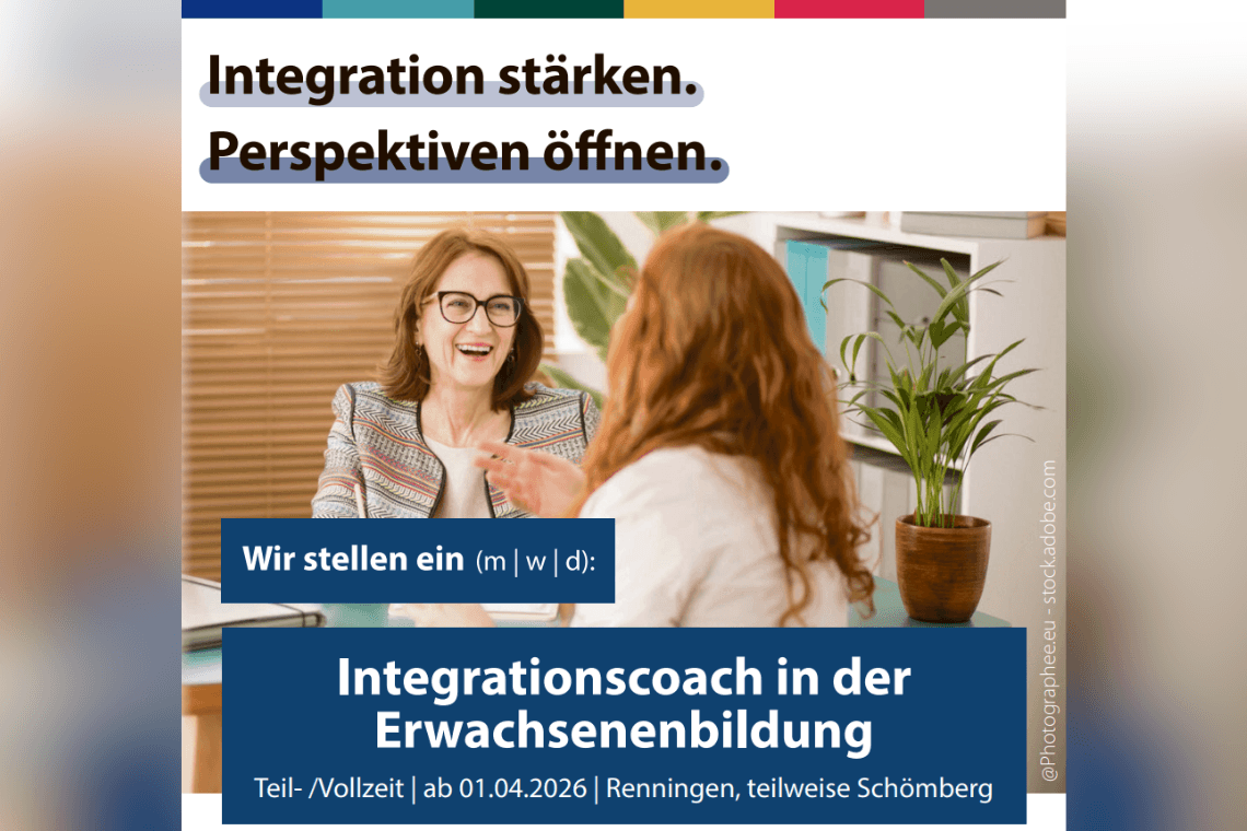 Integrationscoach (m/w/d) in der Erwachsenenbildung bei Berufsförderungswerk Schömberg gGmbH