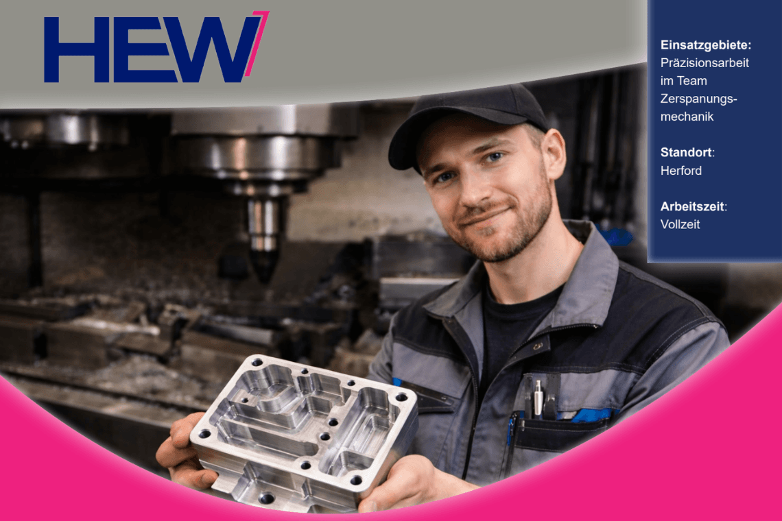 Zerspanungsmechaniker / Zerspanungstechniker CNC-Programmierung (m/w/d) bei Herforder Elektromotoren-Werke GmbH & Co. KG