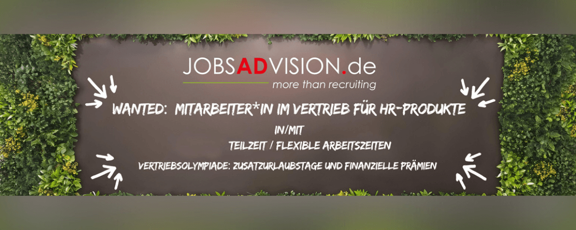 Vertriebsmitarbeiter (m/w/d) bei JOBSADVISION GmbH