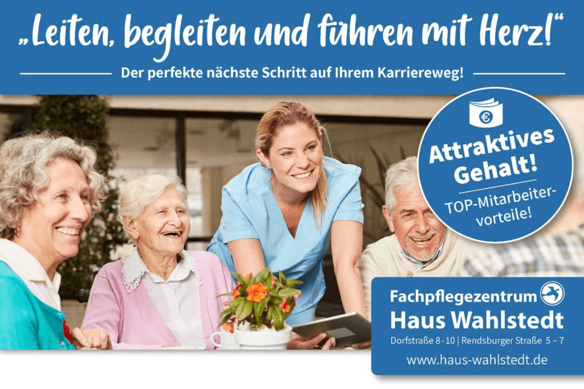 Pflegedienstleitung für unsere Tagespflege (m/w/d) bei Fachpflegezentrum Haus Wahlstedt