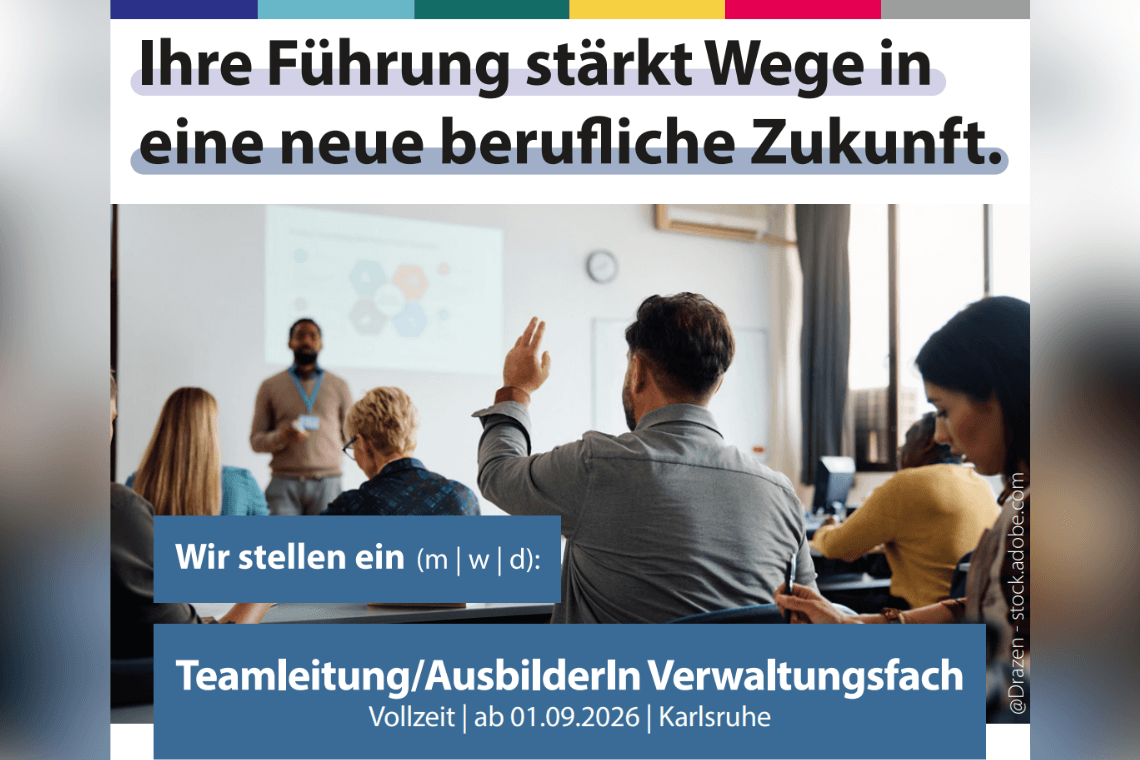 Teamleitung / AusbilderIn (m/w/d) Verwaltungsfach bei Berufsförderungswerk Schömberg gGmbH