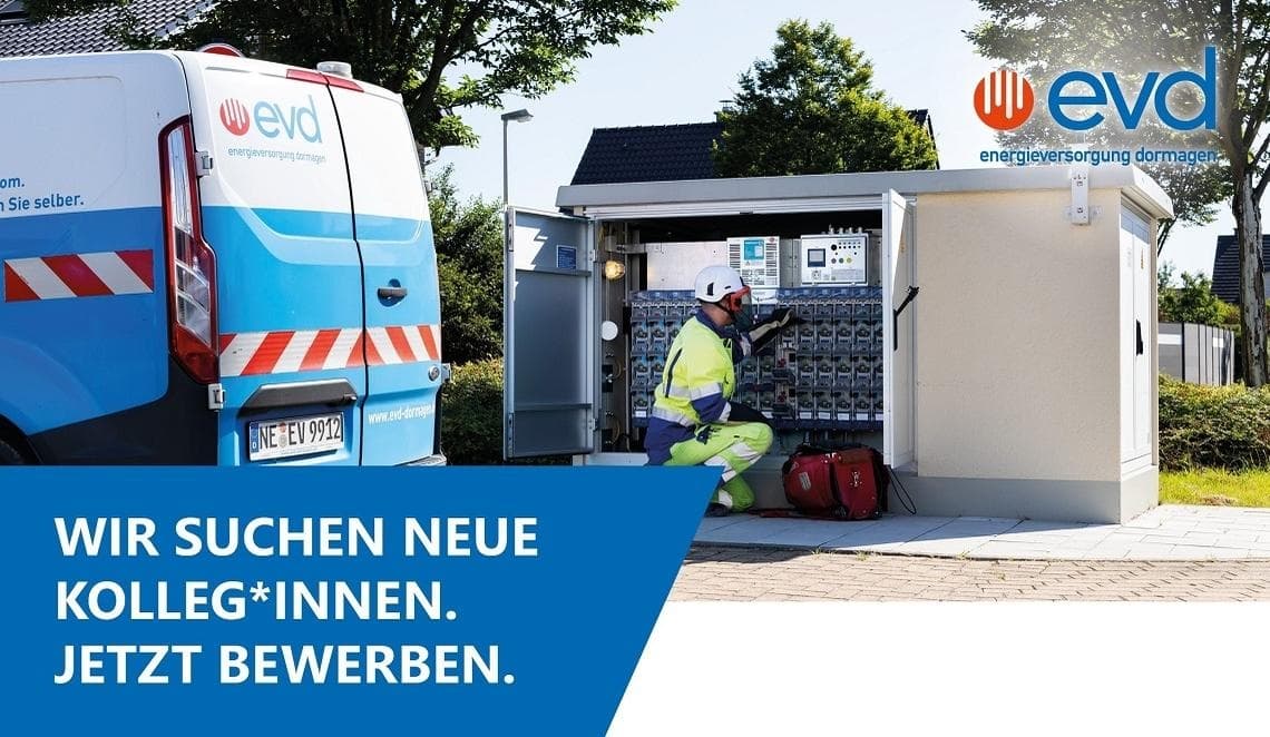 Netzmonteur Gas/Wasser/Wärme (m/w/d) bei evd energieversorgung dormagen gmbh