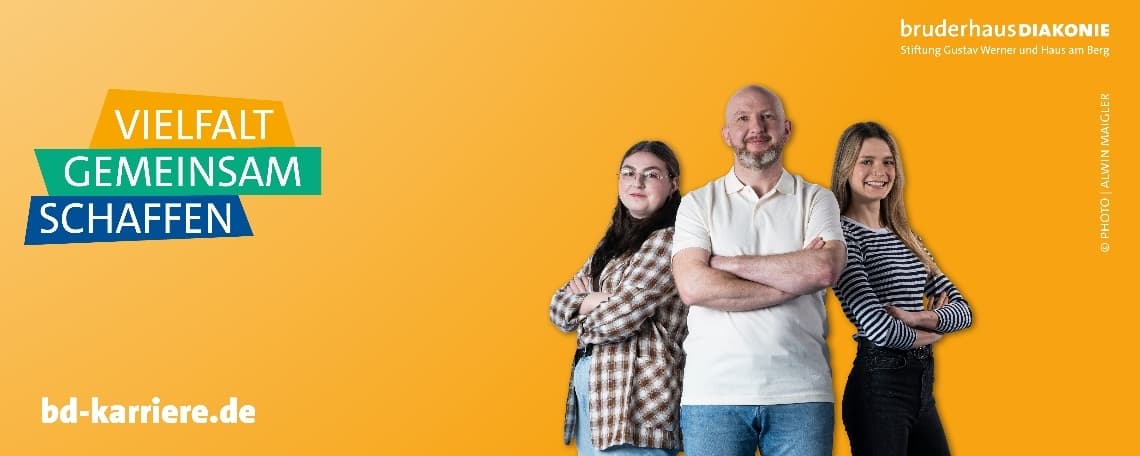 Pädagogische Fachkraft / Hilfskraft oder Quereinsteiger (m/w/d) in der Behindertenhilfe bei BruderhausDiakonie