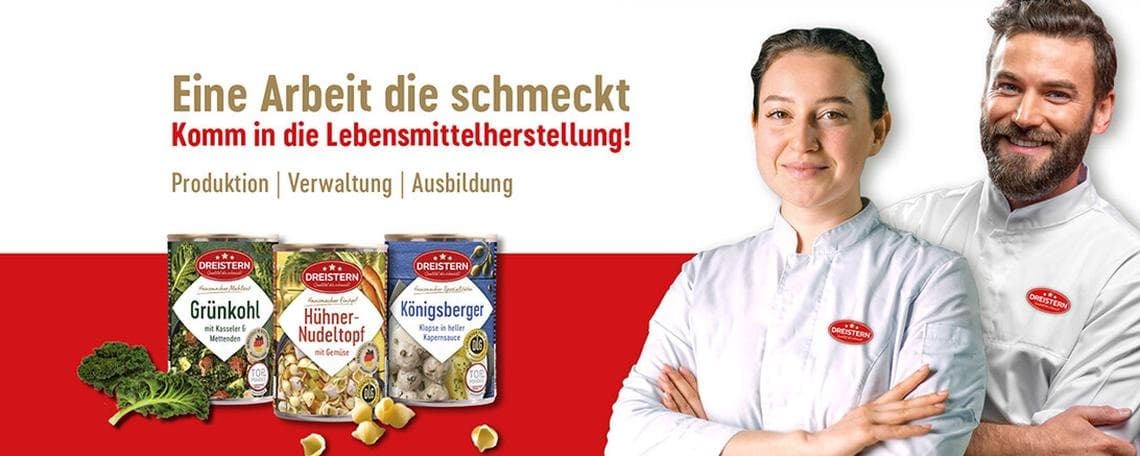 Elektriker (m/w/d) bei DREISTERN Konserven GmbH & Co. KG