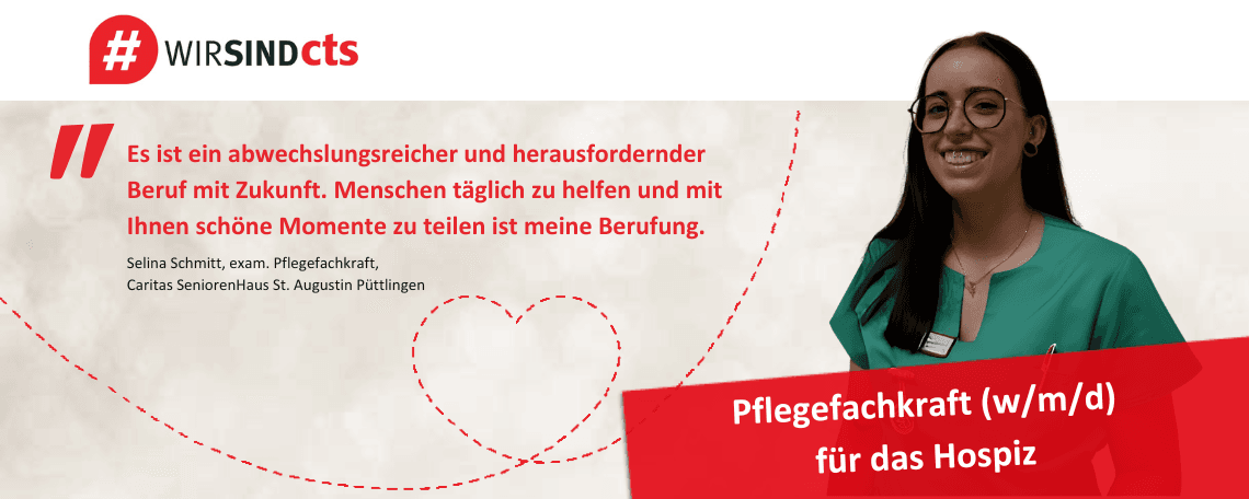 Pflegefachkraft (w/m/d) für das Hospiz bei Caritas Trägergesellschaft Saarbrücken mbH (cts)
