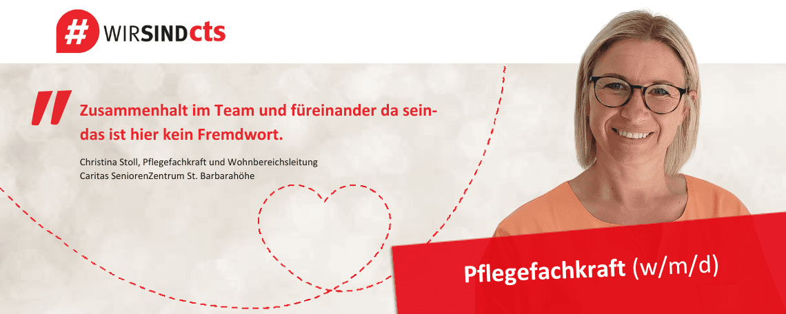 Pflegefachkraft (w/m/d) in Teilzeit, Vollzeit oder Minijob bei cts Altenhilfe GmbH